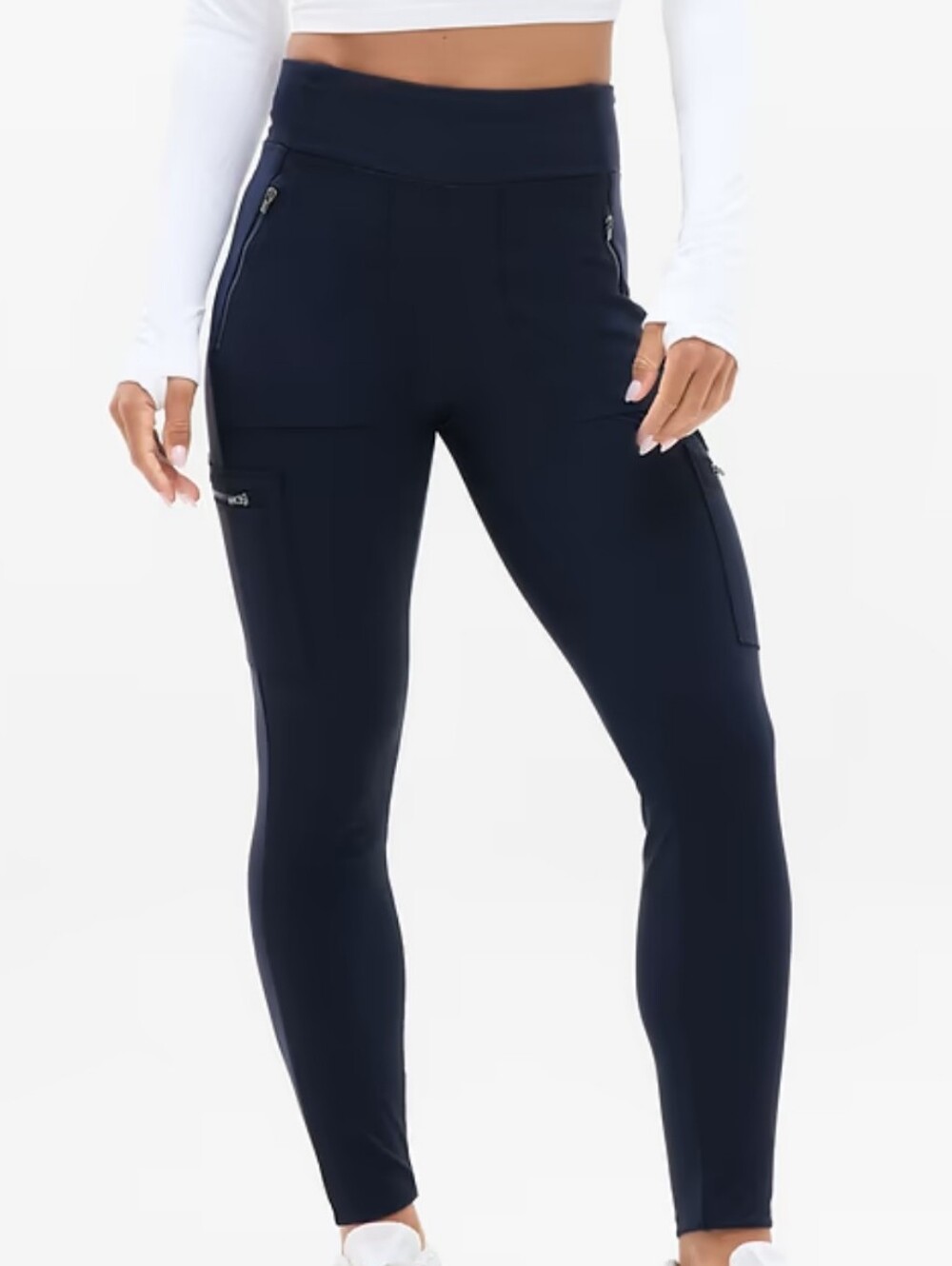 Athleta Headlands High-Rise Cargo Leggings Navy 8
